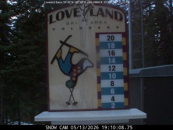 Webcam Loveland: Snow stake