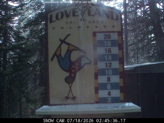 Webcam Loveland: Snow stake