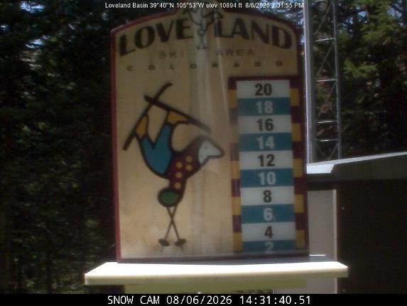Webcam Loveland: Snow stake