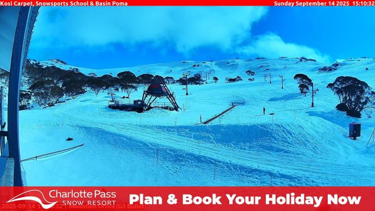 Webcam Charlotte Pass: Kosi carpet