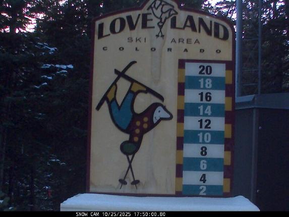Webcam Loveland: Snow stake