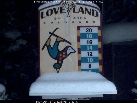 Webcam Loveland: Snow stake