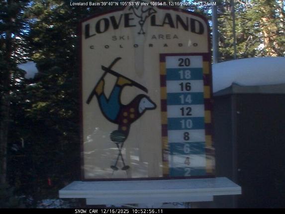 Webcam Loveland: Snow stake