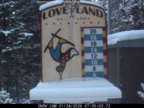 Webcam Loveland: Snow stake
