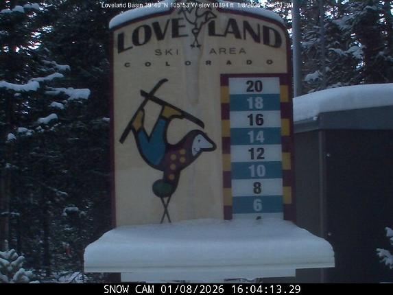 Webcam Loveland: Snow stake