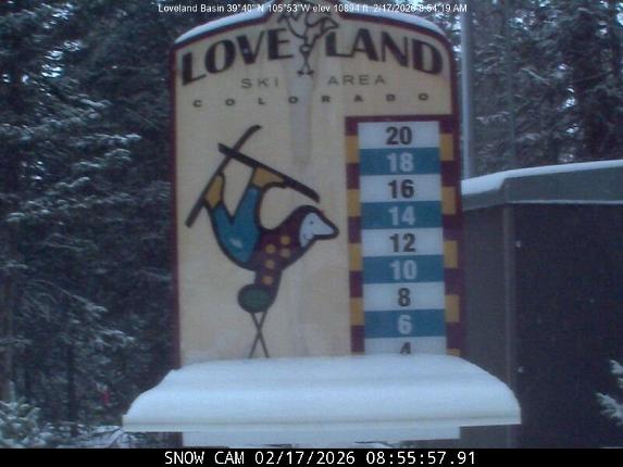 Webcam Loveland: Snow stake