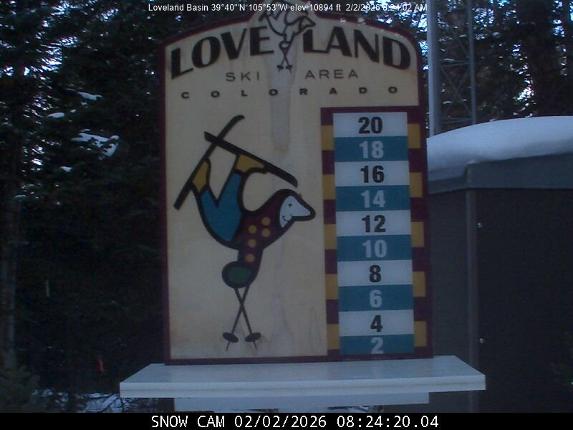 Webcam Loveland: Snow stake