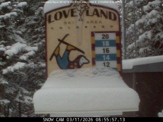 Webcam Loveland: Snow stake