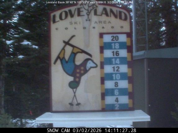Webcam Loveland: Snow stake