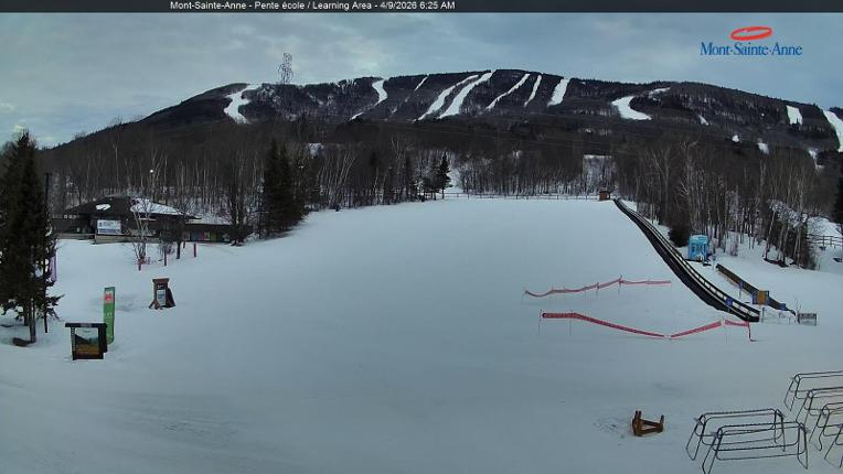 Webcam Mont-Sainte-Anne: Pente Ecole