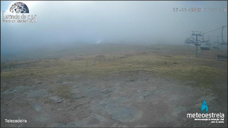 Webcam Serra da Estrela: Torre Telecadeira 1993m